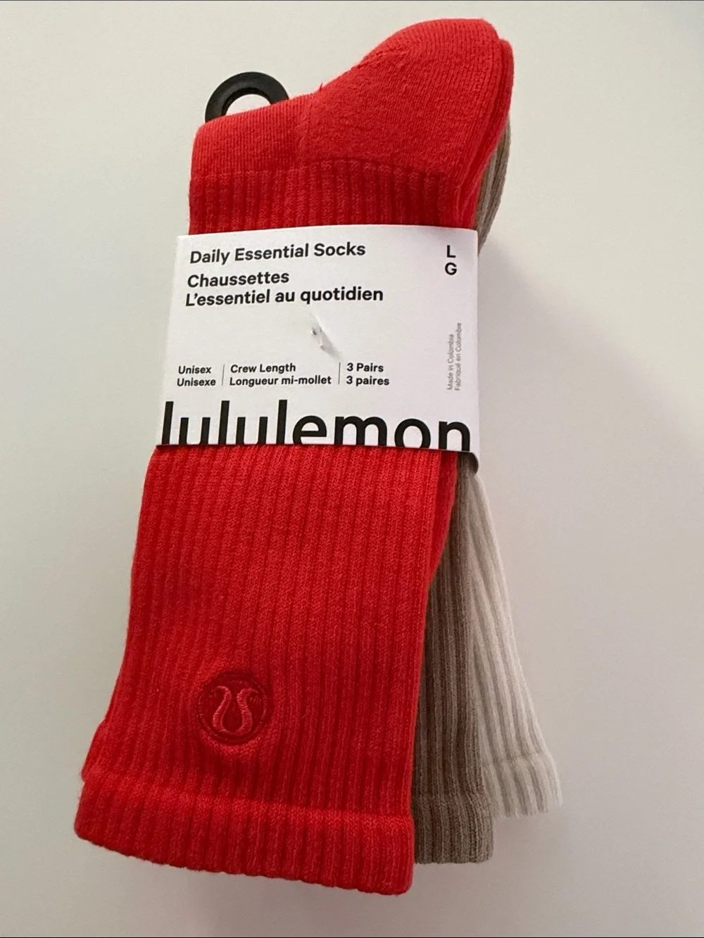 Lululemon - Daily Essentials Socks - Crew Length - 3 pack - NWT